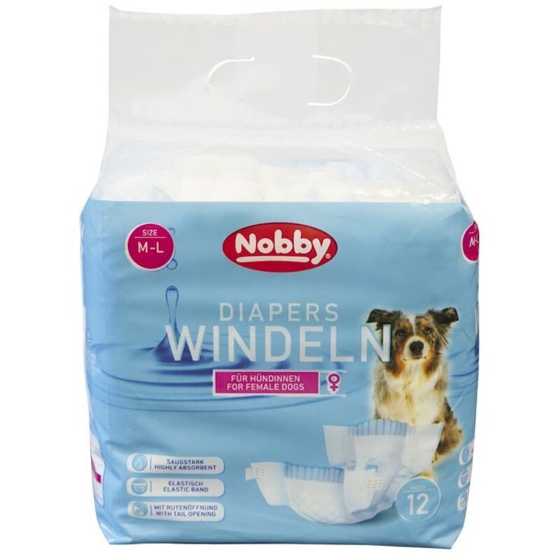 Nobby Hundewindeln Hündinnen Größe M-L - 12 Stück Hundepflege