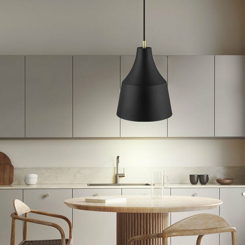 Nordlux - Pendel Leuchte Wohn Ess Zimmer Beleuchtung Decken Strahler schwarz rund Hänge Lampe 84223003