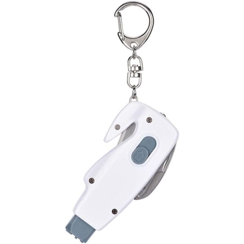 Notfall-Fenster-Bremshammer, 2-teiliges Fenster-Brechhammer-Set, Auto-Sicherheits-Notfall-Auto-Set, Auto-Fluchtwerkzeug, Auto-Zubehör, Weiß