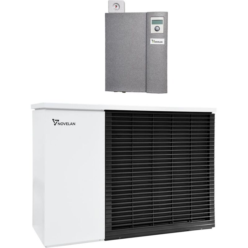Novelan - Luft/Wasser-Wärmepumpe lad 9-HID, 9,0kW bei A2/W35, R290, 400V, Heizen, Außen, inkl. hid, Dual