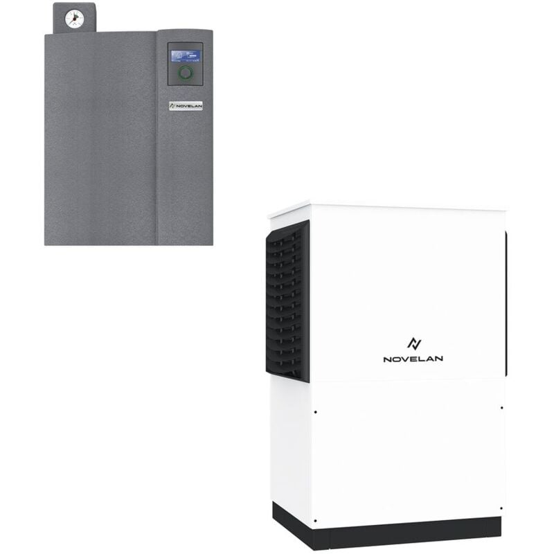 Novelan - Luft/Wasser-Wärmepumpe lav 12-HV 12, 4,6kW bis 10,3kW bei A2/W35, R410A, 400V, inkl. Kühlung, Außen, frequenzgeregelt