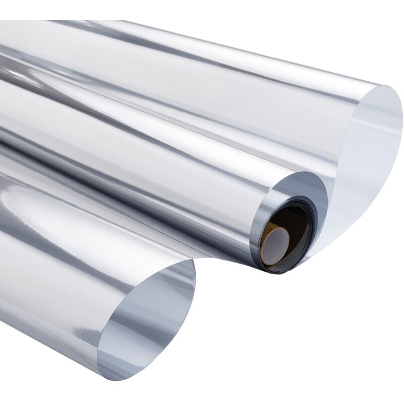 Aougo - npterbl Sichtschutz-Fensterfolie, Einweg-Spiegelfolie, Anti-Hitze, Anti-UV, elektrostatischer Sichtschutz für Büro, Zuhause, Schaufenster, 40