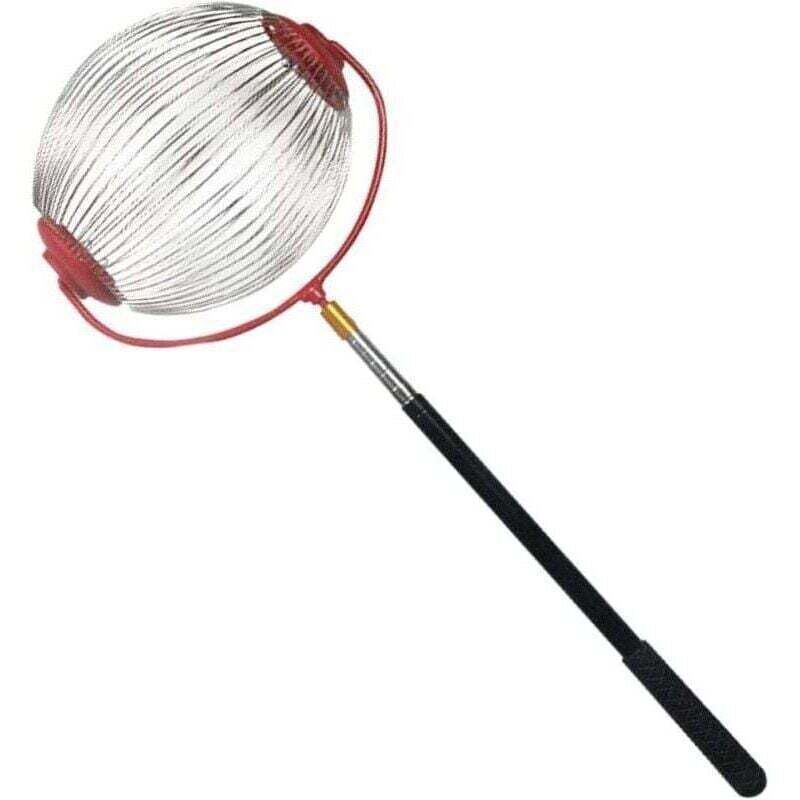 Nuss- und Kernensammler, teleskopierbarer Obstpflücker, für Rasen und Außenbereich, runde Form