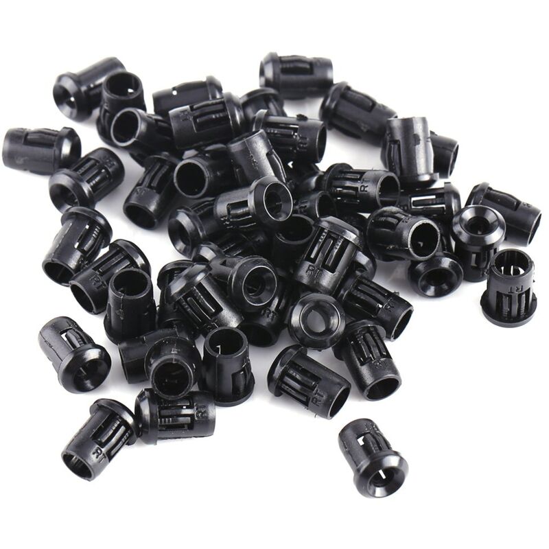 Ej.life - Nylon Schwarz Led Lampen Halterung 50pcs Dioden Halter Klipp Lünette Befestigung led Halter Verkleidungs Anzeigen 3/5/8/10mm (3mm)