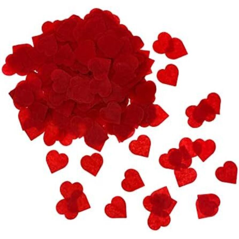 Oblique Unique® Papier Herz Konfetti 1000 Stk. Herzen Tisch Streu Deko für Valentinstag Kinder Geburtstag Party Feier JGA Junggesellinnenabschied