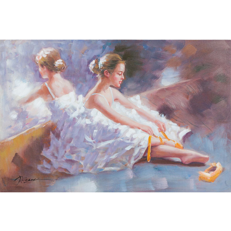 Lgemälde auf Leinwand handgemalte Ballerinas