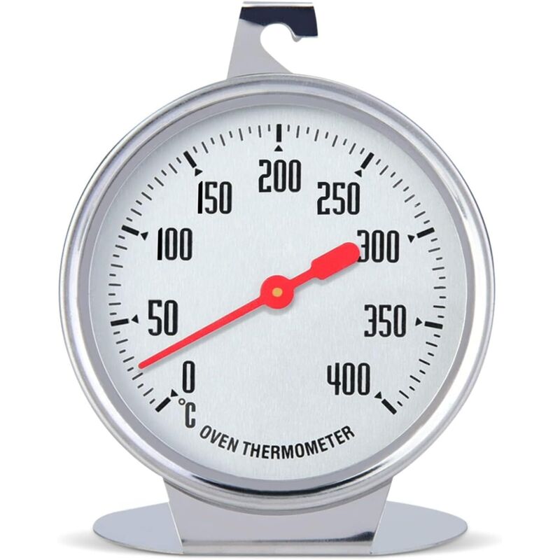 Dolaso - Ofenthermometer 0-400 ℃, Edelstahl-Sofortablese-Zifferblattthermometer Küchenofen-Temperaturanzeige für Elektroofen-Gasofen