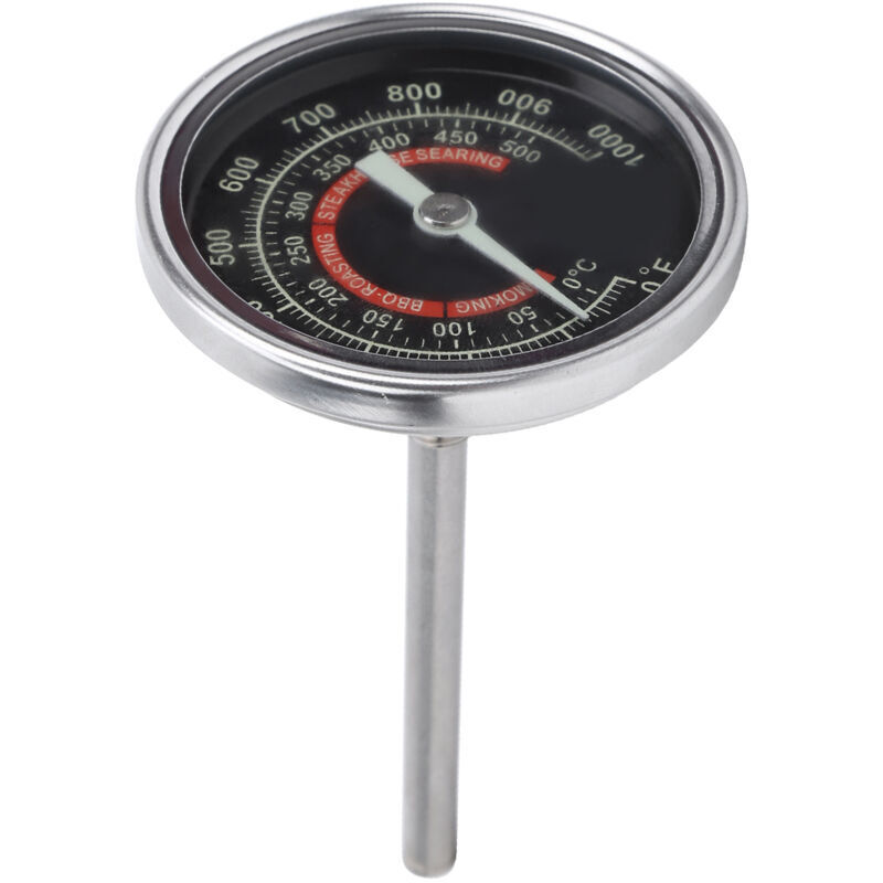 Ofenthermometer aus Edelstahl, 0-1000℉/0-500℃ Küchen- und Grillthermometer für Fleisch, weit verbreitet in der Lebensmittel-, Öl- und Chemieindustrie