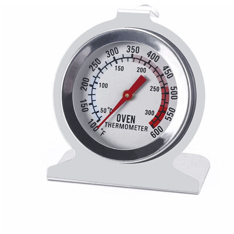 KZQ - Ofenthermometer aus Edelstahl für Elektro-/Gasöfen, 5,1 cm großes Zifferblatt, sofort ablesbare Küche, Grill, Smoker (50–300 °C/37,8–315,6 °c)