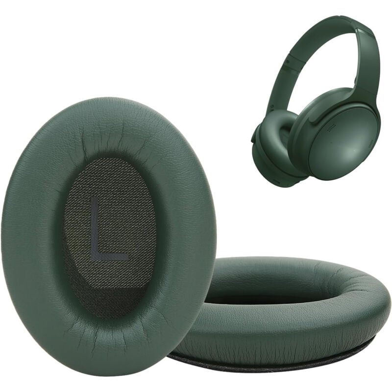 Ohrpolster für Bose QuietComfort 45 QC35 QC35ii QC25 QC15, Ersatz-Ohrpolster-Set mit verbessertem Memory-Schaum (Zypressengrün)