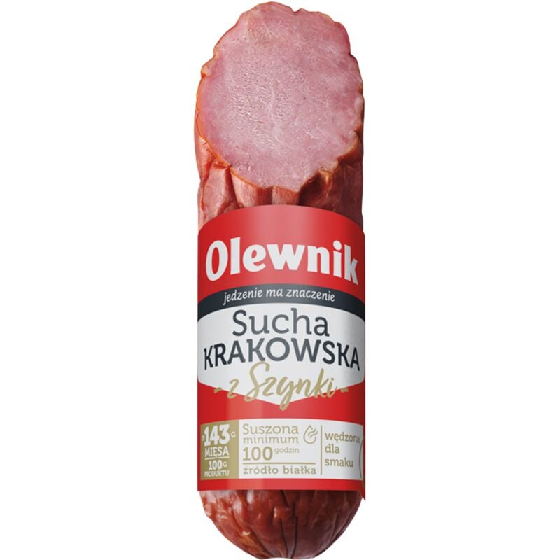 Olewnik Sucha Krakowska mit Schinken – 320 g – geräuchert, getrocknet