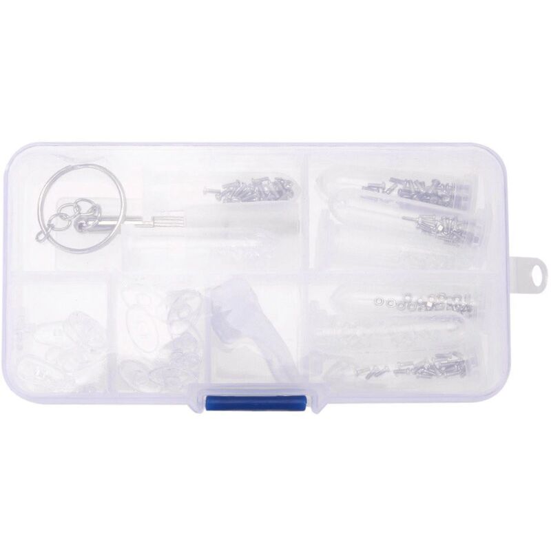 Optische Reparatur Kit Brillen Schrauben Werkzeugkasten Sonnenbrillen Schraube Nuss Nase Sortiment