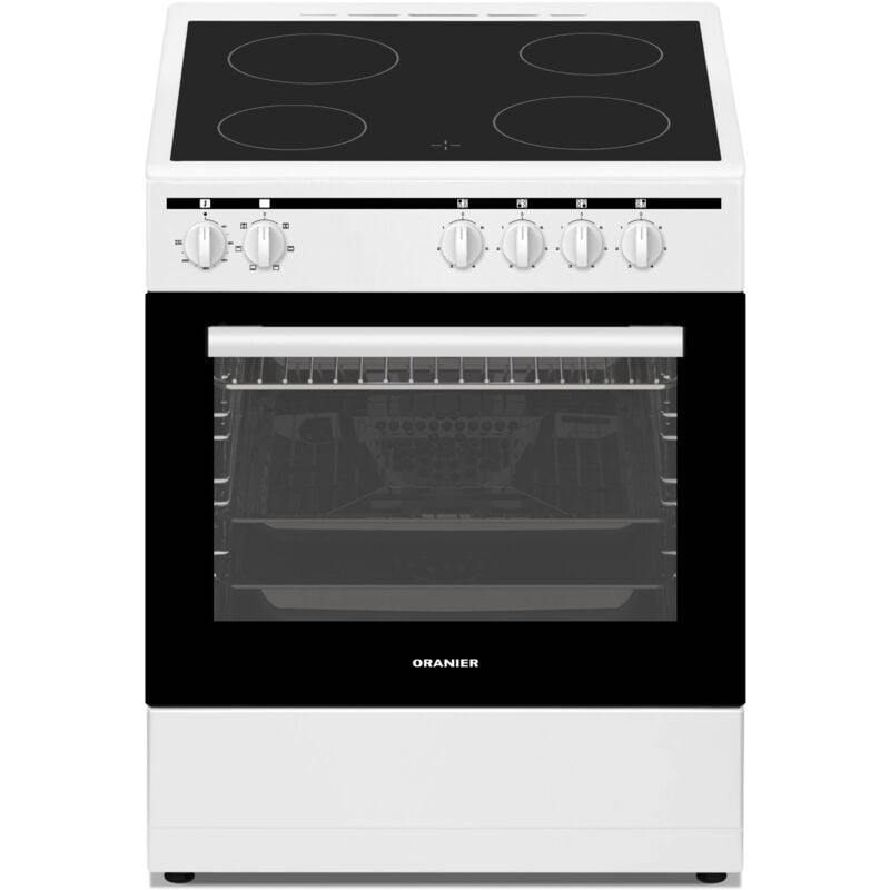 Elektro-Standherd 50 cm weiß 4 Kochzonen STE531 - Oranier