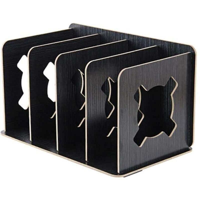 Ordnerregal, schlichte kreative Büroartikel, Holzfarben, Schreibtisch für Schüler, Bibliotheksklammer, Buch nach Buch, Trennwanddeko