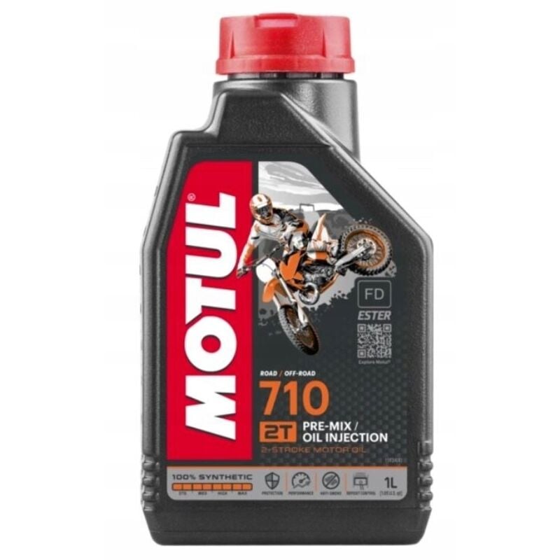 Original ÖL für Kraftstoffgemisch MOTUL 710 2T 1L Cross Quad Moped