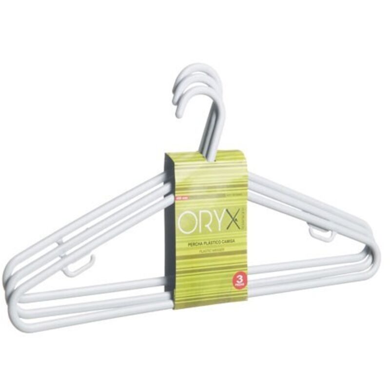 Oryx - Plastikbügel für Hemden 450 mm. (3-teiliges Set)