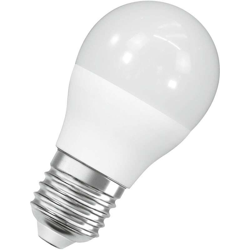 Osram - LED-Lampen, klassische Miniballform, 60 Watts Ersatz, E27, P-shape, 6500 Kelvin, Kaltes Tageslicht, Matt, single Pack
