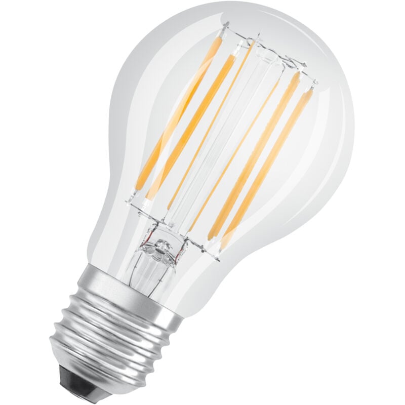 Osram - led base Classic A75, klare Filament LED-Lampen aus Glas für E27 Sockel, Birnenform, Warmweiß (2700K), 1055 Lumen, Ersatz für herkömmliche