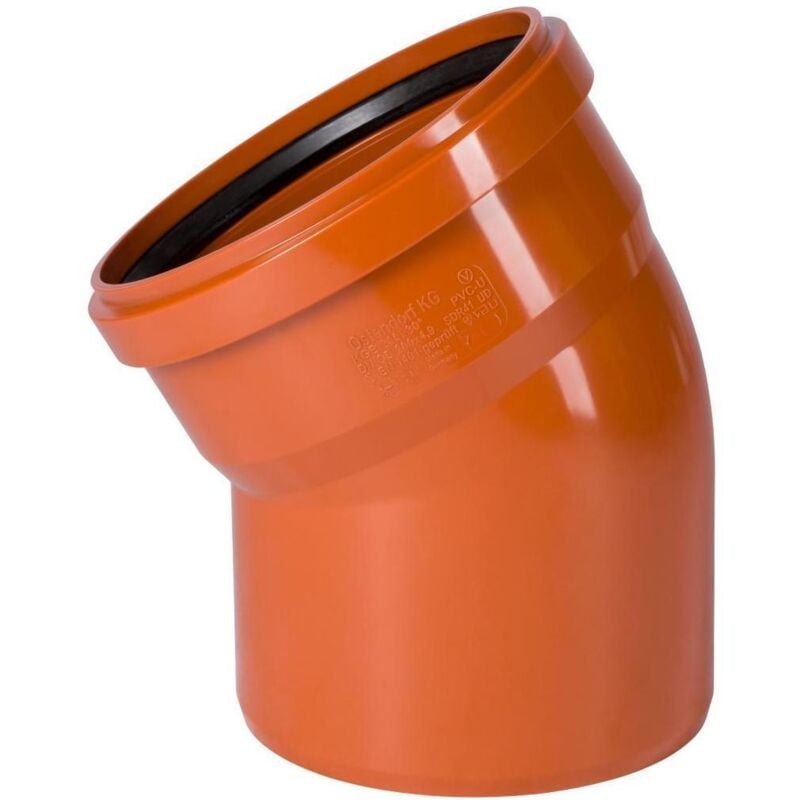 Stabilo-sanitaer - kg Bogen DN200/30° Rohr kgb 200mm Rohrbogen Abwasserrohr Kanalrohr