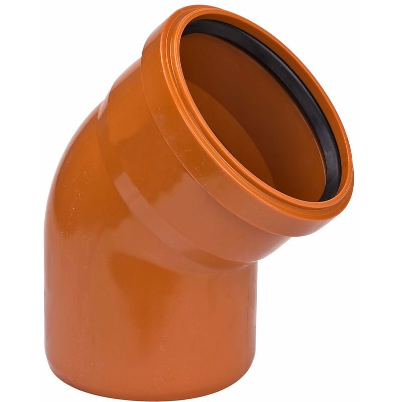 Stabilo-sanitaer - kg Bogen DN125/45° Rohr kgb Winkel Rohrbogen Abwasserrohr Kanalrohr