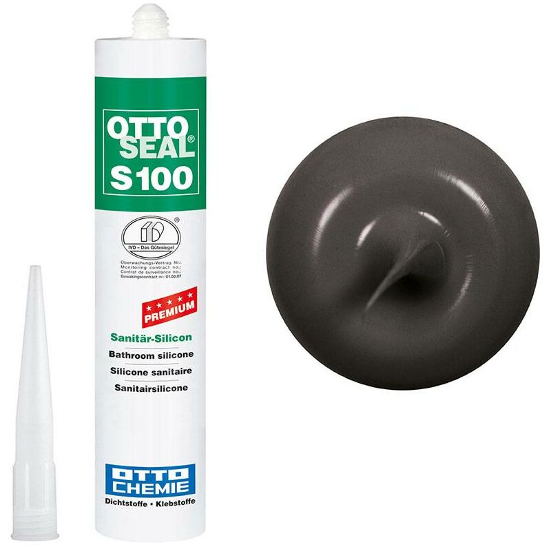 Ottoseal S100 Sanitär-Silicon 300 ml Anthrazit C67