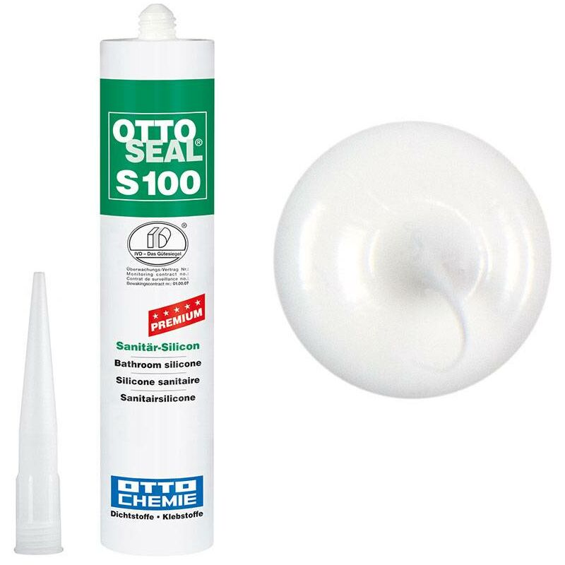 Ottoseal S100 Sanitär Silicon 310 ml Weiss