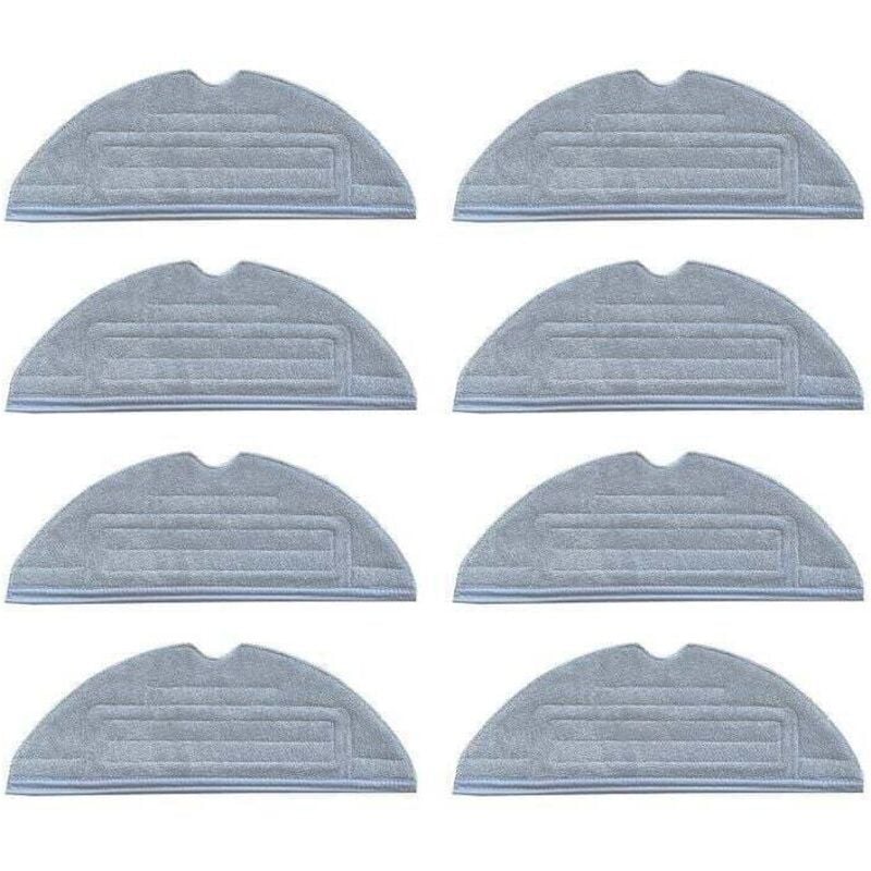 Alovez - Outad® Serpillères pour Roborock S8/S7 S7 + T7 T7 Plus (8 pièces),lingettes pour Roborock S8, chiffon lavables de nettoyage 8pcs