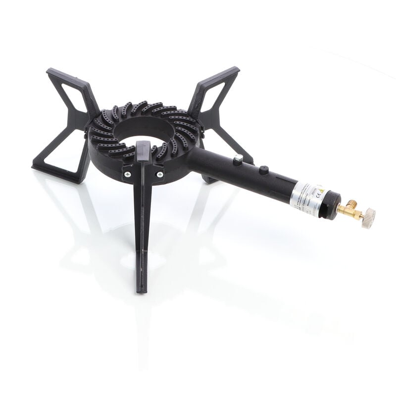 Xpotool - Wiltec Gaskocher max. 10,5 kW Nutzung mit 50 mbar Regler Betrieb mit Propangas oder Butangas Campingkocher Gas max. 8,0 kW bei 37 mbar