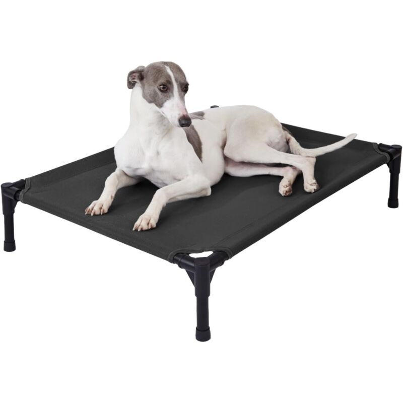 Outdoor-Hunde-Hochbett – Mittelgroßes, wasserdichtes Hochbett für Hunde, atmungsaktives Haustierbett mit waschbarem und strapazierfähigem Netzgewebe