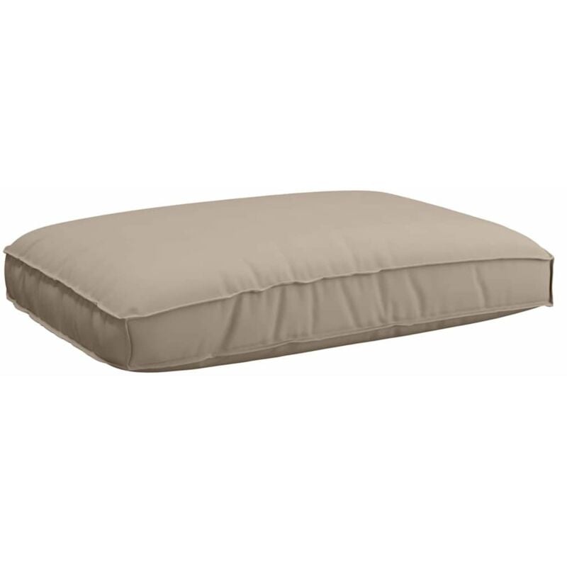 Palettenkissen für Sitzfläche Taupe 120 x 80 x 12 cm Vidaxl