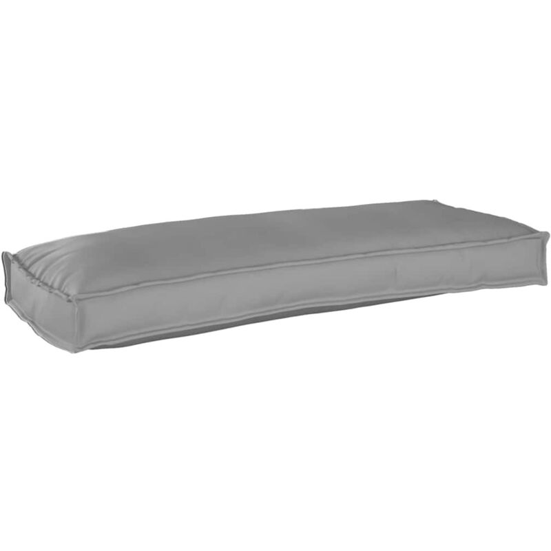 Palettenkissen für Bank Grau 100 x 40 x 8 cm Oxford Stoff Vidaxl