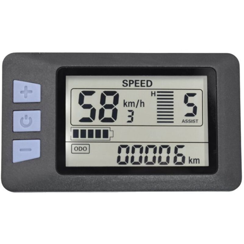 P3H LCD-Display-Armaturenbrett 24V 36V 48V 60V Elektrofahrrad-Panel für Roller (6-polig)
