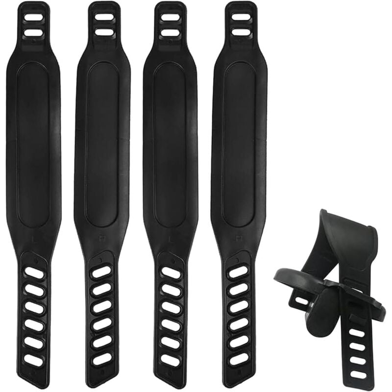Paar Fahrradpedalriemen, Heimtrainer-Pedalriemen, Pedalriemen, Fahrrad-Zehenclips, Universal-Pedalriemen, Heimtrainer-Pedalriemen, kompatible