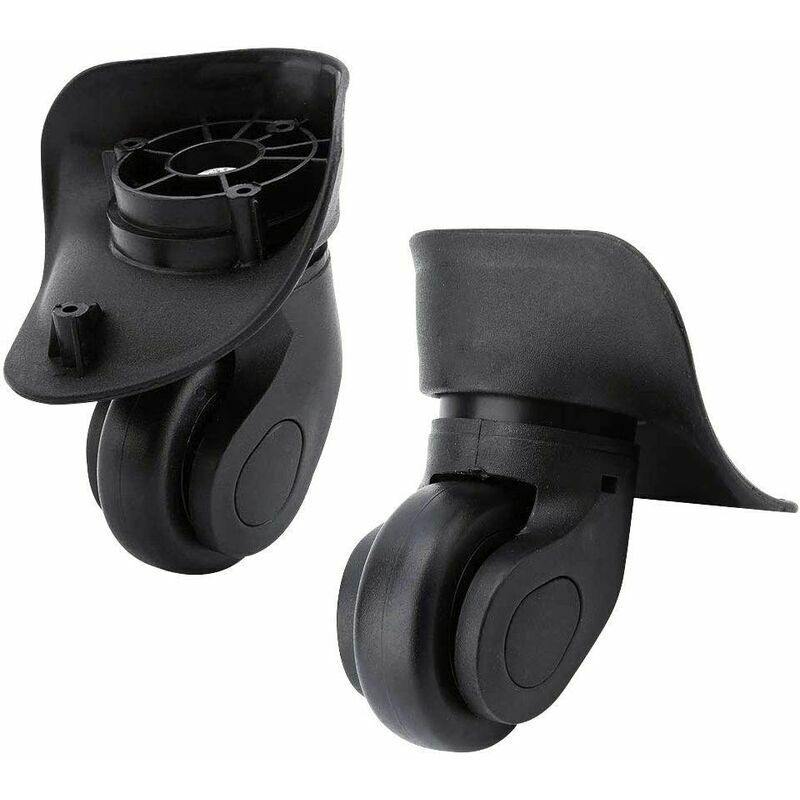 Paar Kofferrollen, universelles Ersatzteil, langlebiges, geräuscharmes Gummirad, multidirektionales Rad zum Wechseln und Reparieren des Samsonite