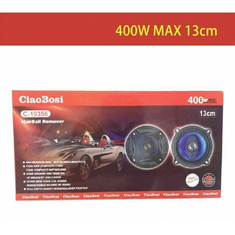 Trade Shop Traesio - Trade Shop - paar lautsprecher lautsprecher auto hochtöner C-10356 13CM 400W max -
