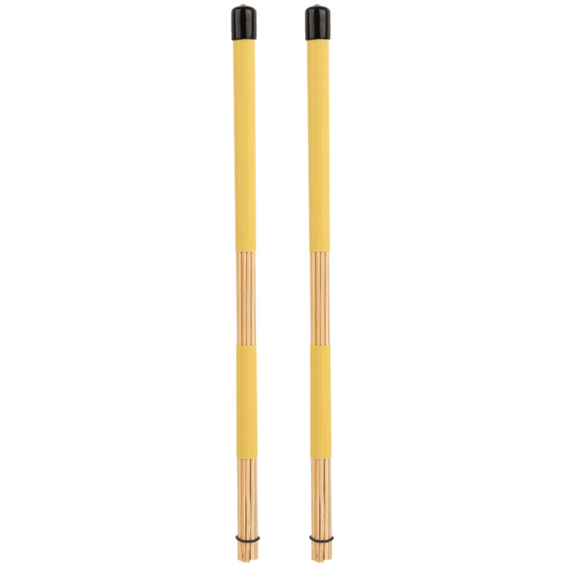 Paar praktische Bambus-Drumsticks – Zubehör für Musikinstrumente (Gelb)