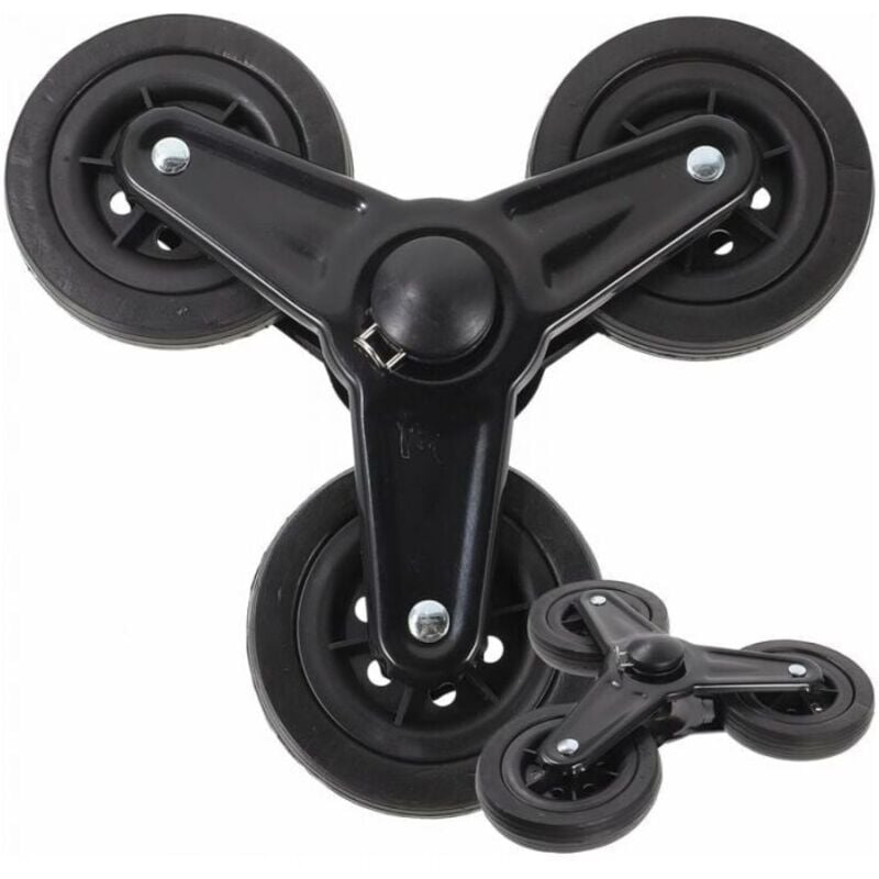 Ymyny - Paar Trolley-Räder, Schwerlasträder, Schwerlast-Trolley-Räder, Einkaufswagen-Räder, Vier Räder, Treppengestell