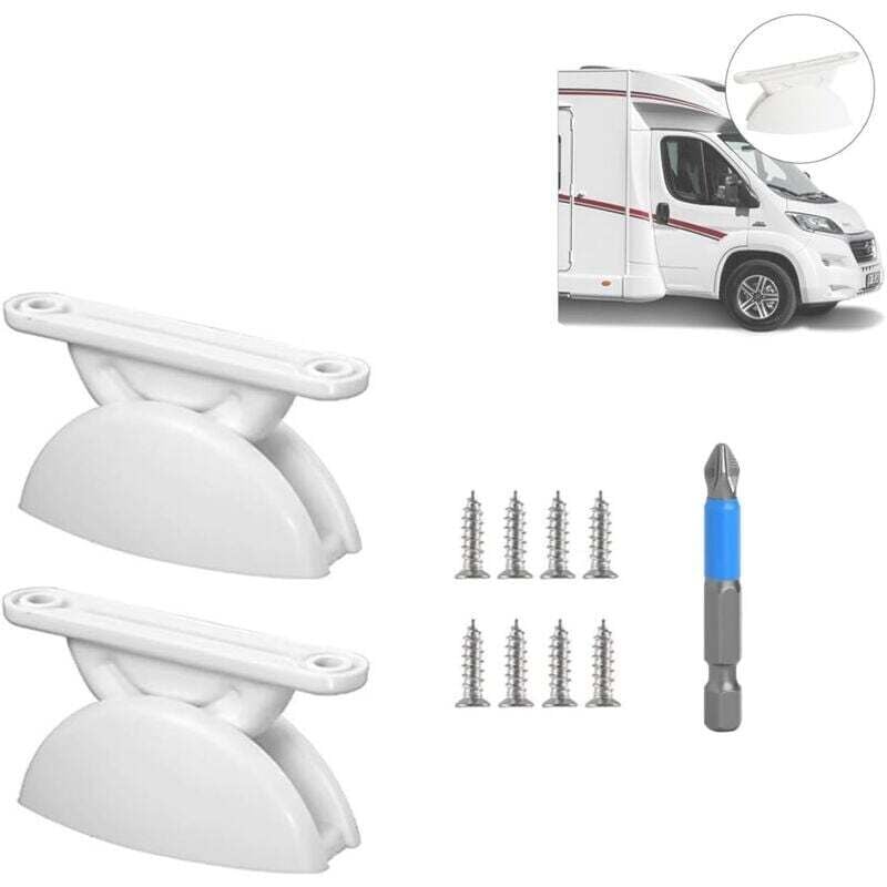 Paar Wohnwagen-Türstopper aus Kunststoff, Wohnmobil-Türblock, Wohnwagen-Türhalter, T-förmiger Wohnmobil-Türstopper für Lastenanhänger, Wohnmobil-Boote