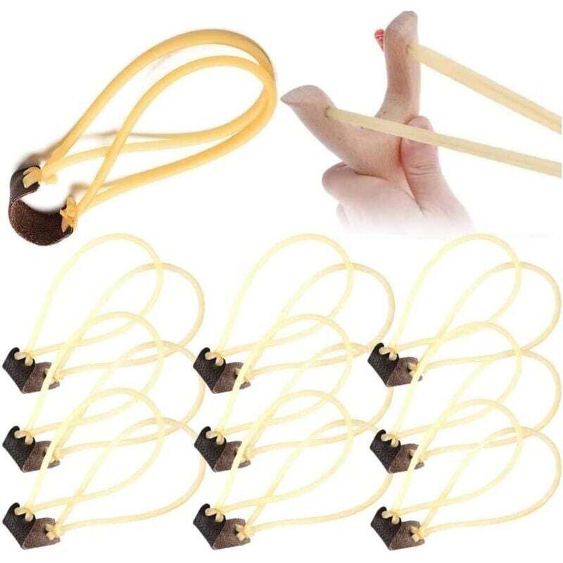 Packung mit 10 Gummibändern für Schleudern, Jagd-Katapulte, Gummibänder als Ersatz für hölzerne Schleudern im Freien