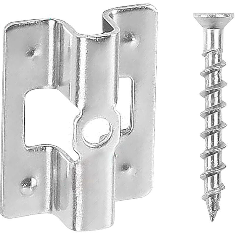 Packung mit 100 Edelstahl-Terrassendielenclips inklusive Schrauben, WPC, 7 mm Edelstahl, zur Befestigung von Bambus-Terrassendielen