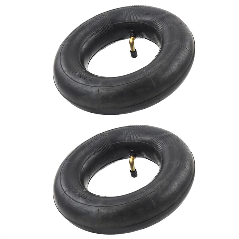 Packung mit 2 SchläUchen TR87-Ventil für Schubkarre, Sackkarre, Bollerwagen 3.00-4, 10X3, 260X85 Schwarz