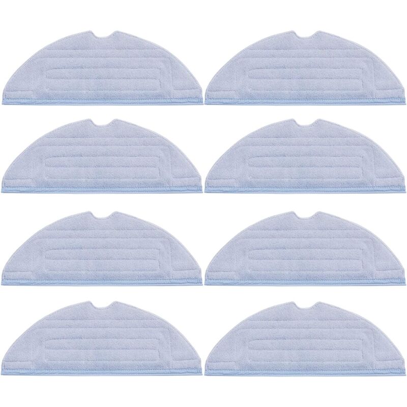 Packung mit 8 Ersatztüchern für Roborock S7 T7S T7S puls G10 Zubehör, weiche Mikrofaser, waschbar und wiederverwendbar