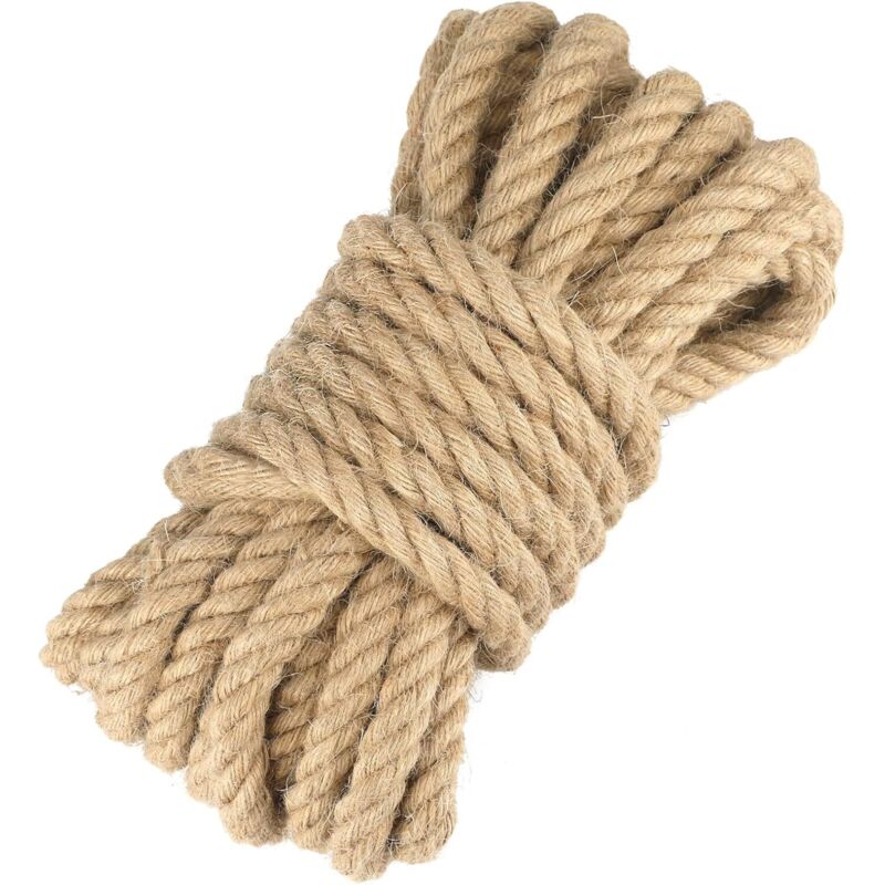 Shining House - Packungen, Juteseil, Hanfseil, Dicke 1,5 mm, Länge 120 m, für Heimwerker