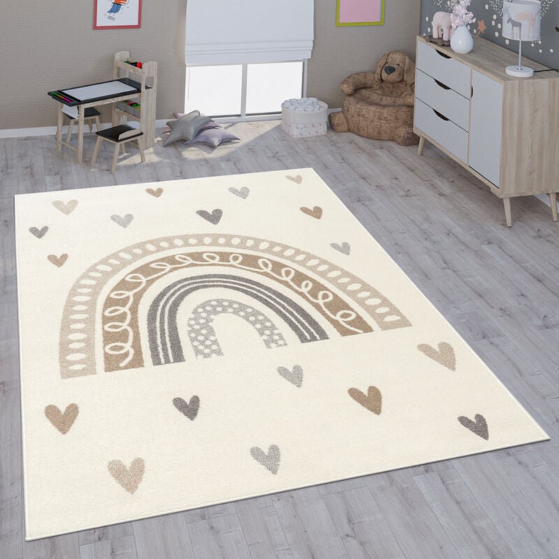 Paco Home - Kinderteppich Teppich Kinderzimmer Mädchen Jungs Verschiedene Motive Und Größen Beige, 240x340 cm