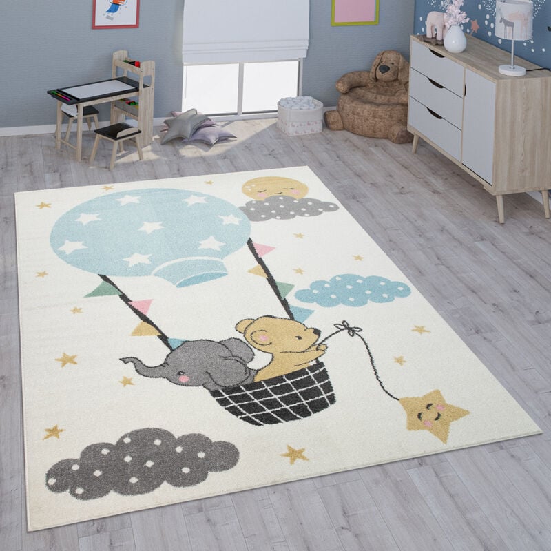 Kinderteppich Teppich Kinderzimmer Mädchen Jungs Verschiedene Motive Und Größen 240x340 cm, Creme - Paco Home
