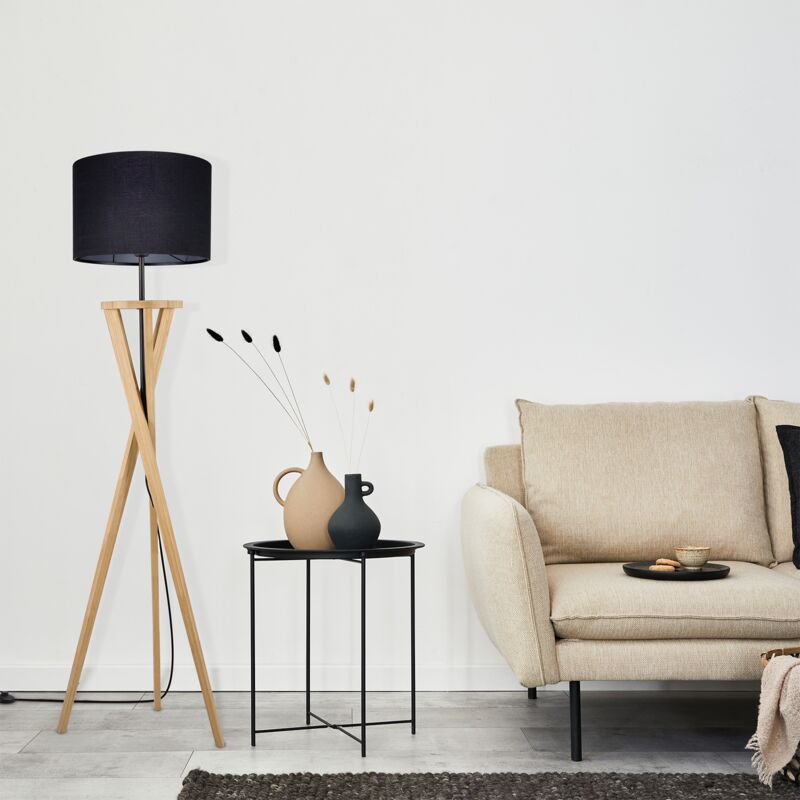 Led lampe stehleuchte wohnzimmer-lampe lampenschirm zylindrisch rund steh-lampe arbeitszimmer spielzimmer papier-schirmlampe stimmungsvoll schlicht