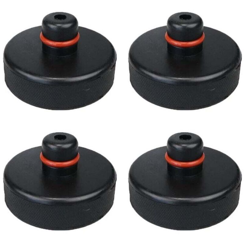 Pad für Tesla, kompatible Pad-Teile, Tesla Model 3/S/X/Y-Pads, kompatibles Wagenheber-Hebepad mit Box (4 Stück), Hebekeil, Fahrzeugzubehör, Gummipad