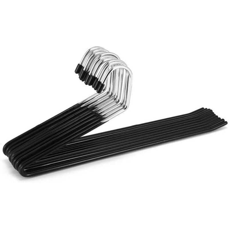 Paket mit 10 Hosenbügel für Slacks, offene Bein-Organizer, leicht zu schieben, schlank und platzsparend, für Easy-Slide-Hosen, Jeans, Hosen.