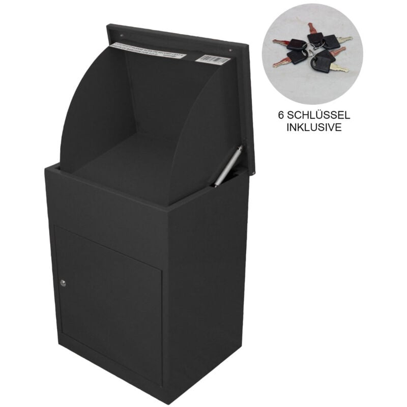 Monster-shop - Paketkasten Paketbriefkasten Briefkasten für Pakete Briefkasten mit Paketfach Paketbox Postbox Paket-Dropbox Paketstation für zuhause