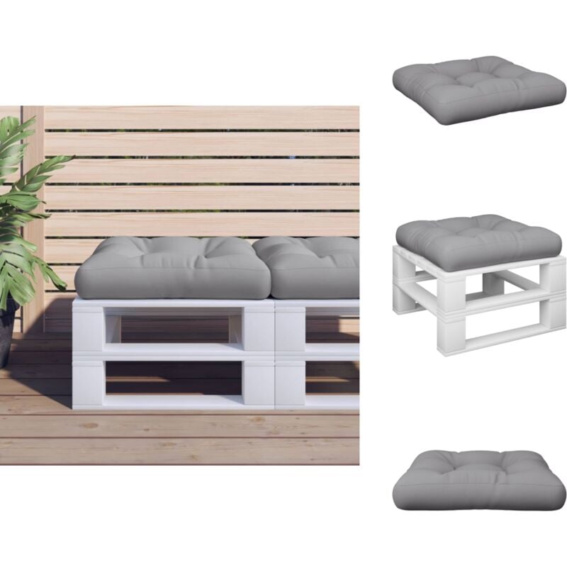 Palettenkissen Grau 50x50x12 cm Stoff - Palettenkissen - Palettenmöbel Kissen - Palettensofa Kissen - Kissen